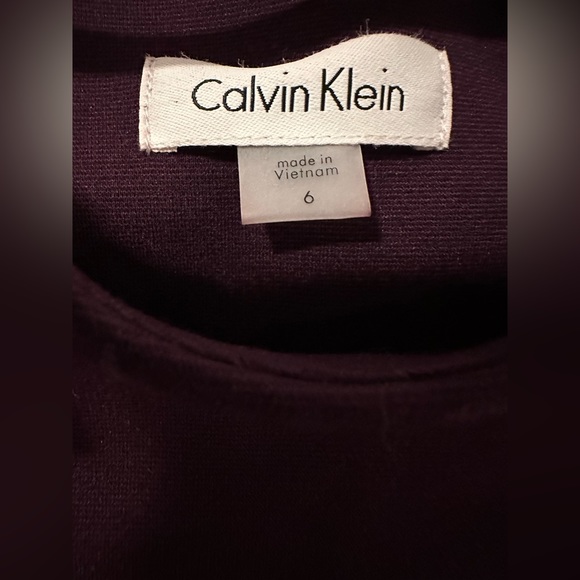 Calvin Klein Fitted Purple Dress - Picture 4 of 4